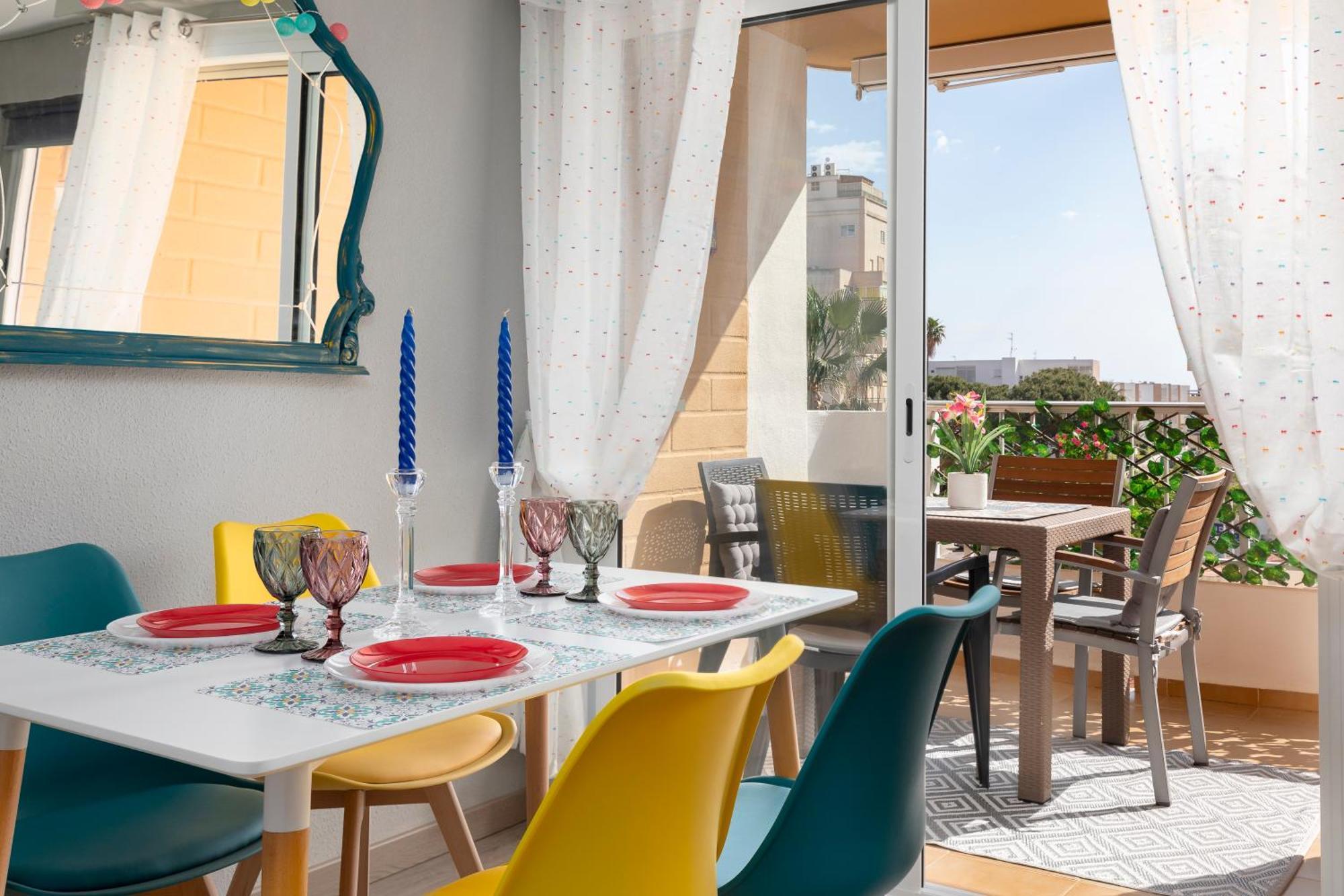 Retro Apartamento Divino Con Piscina Y Playa Familias Parejas Playa de Gandia 外观 照片