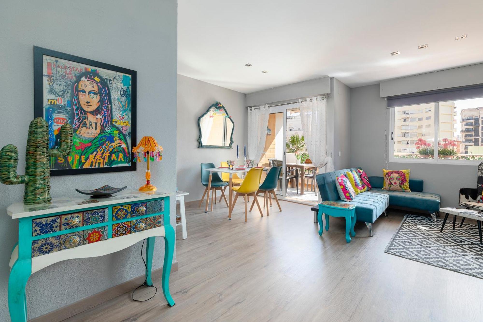 Retro Apartamento Divino Con Piscina Y Playa Familias Parejas Playa de Gandia 外观 照片
